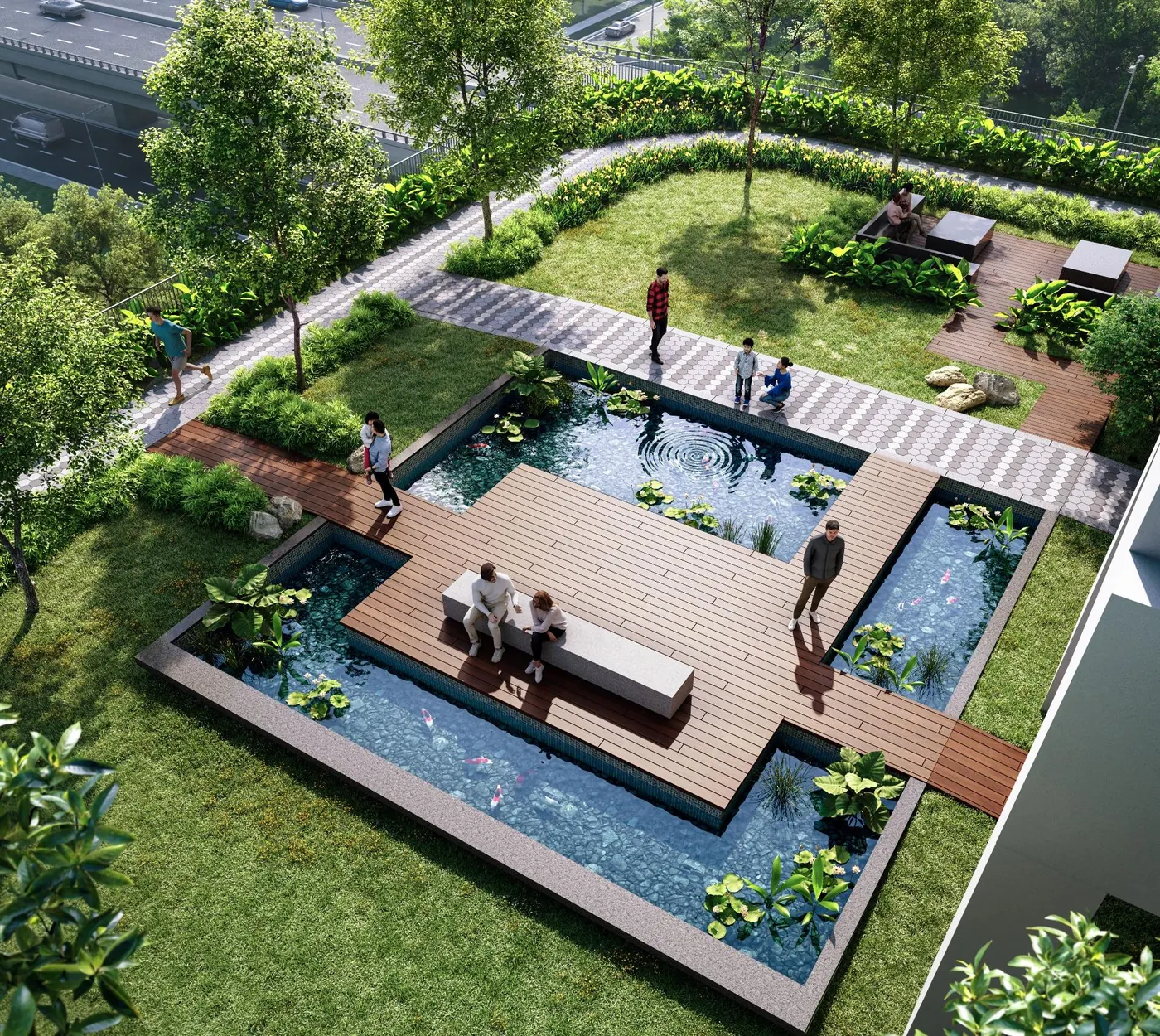 Koi pond