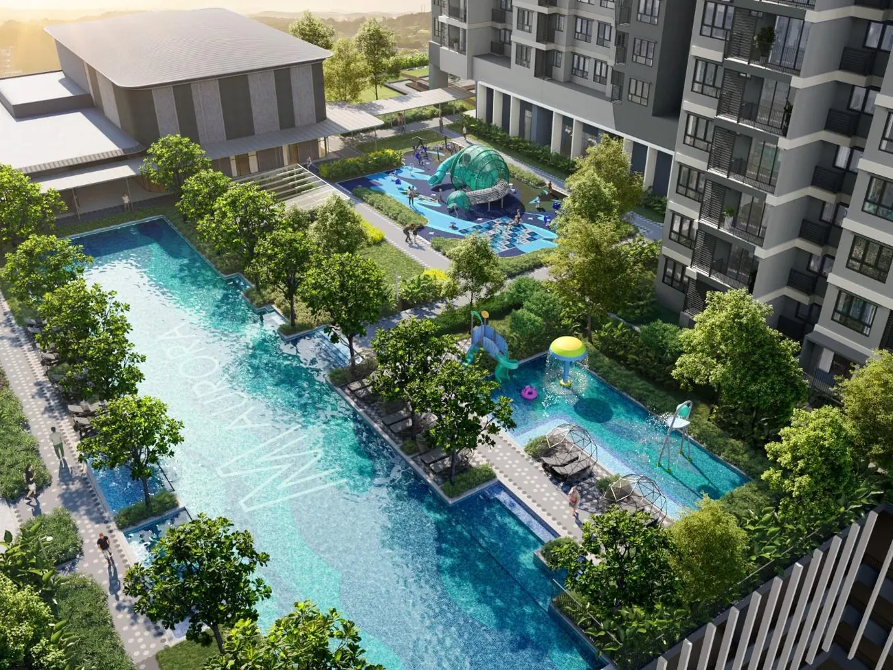 50m lap pool from above