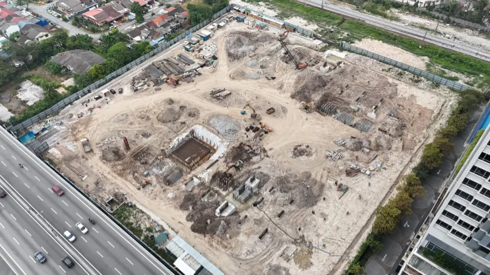 M Aurora site progress, September 2026, aerial 2
